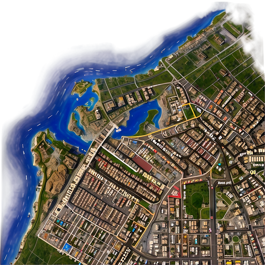 Gta Online City Map Png 06252024 PNG Image