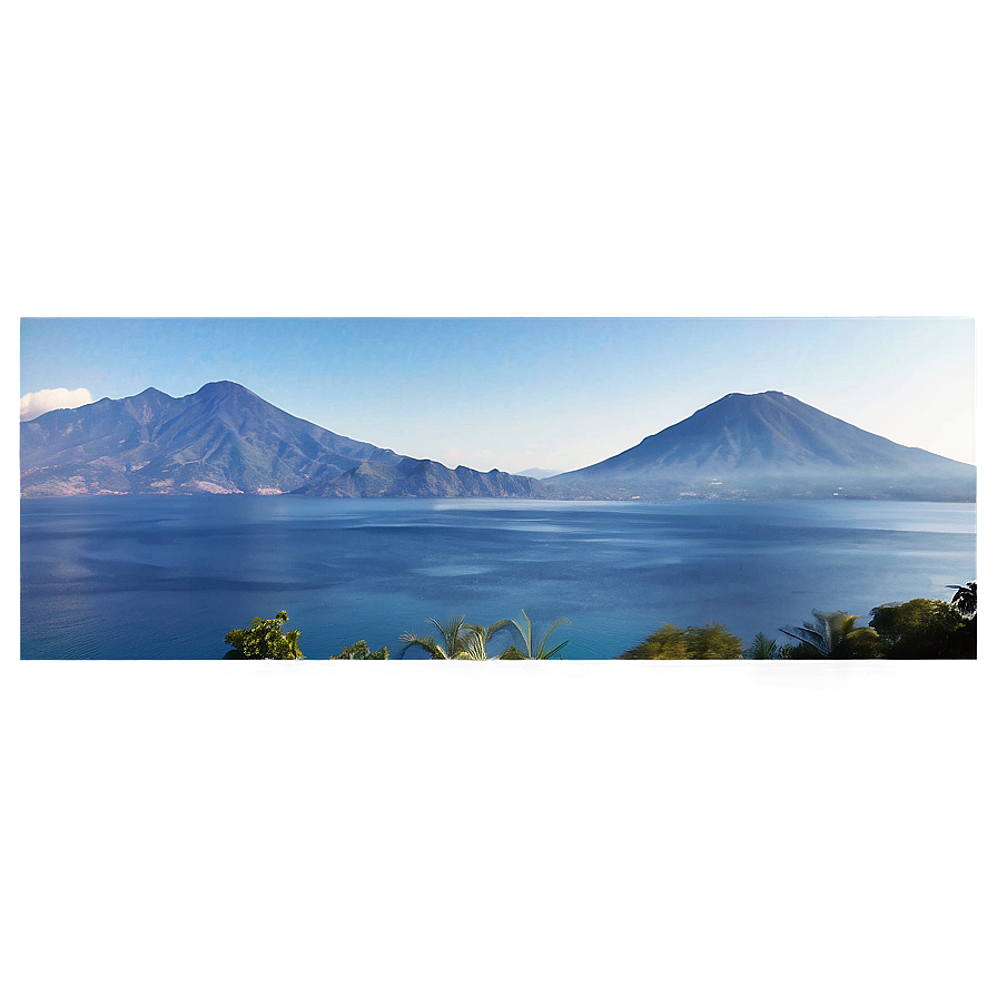 Guatemala Lake Atitlan View Png Hrq PNG Image