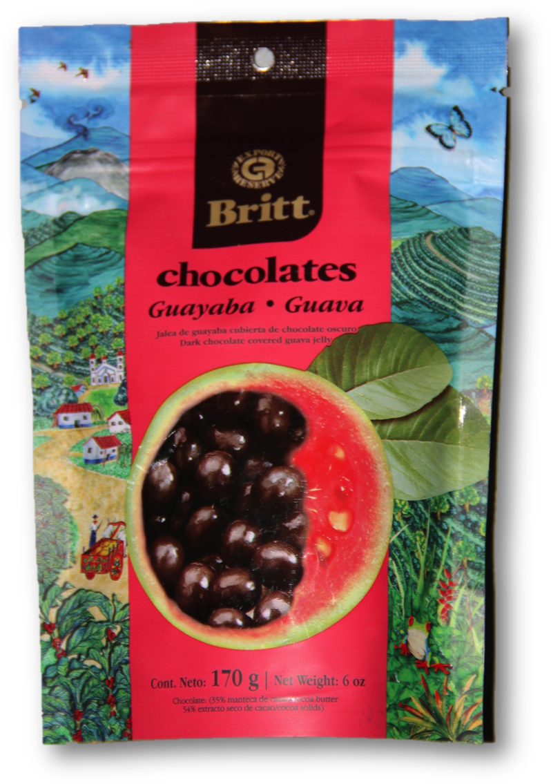 Guava Dark Chocolate Covered Treats Package PNG Image