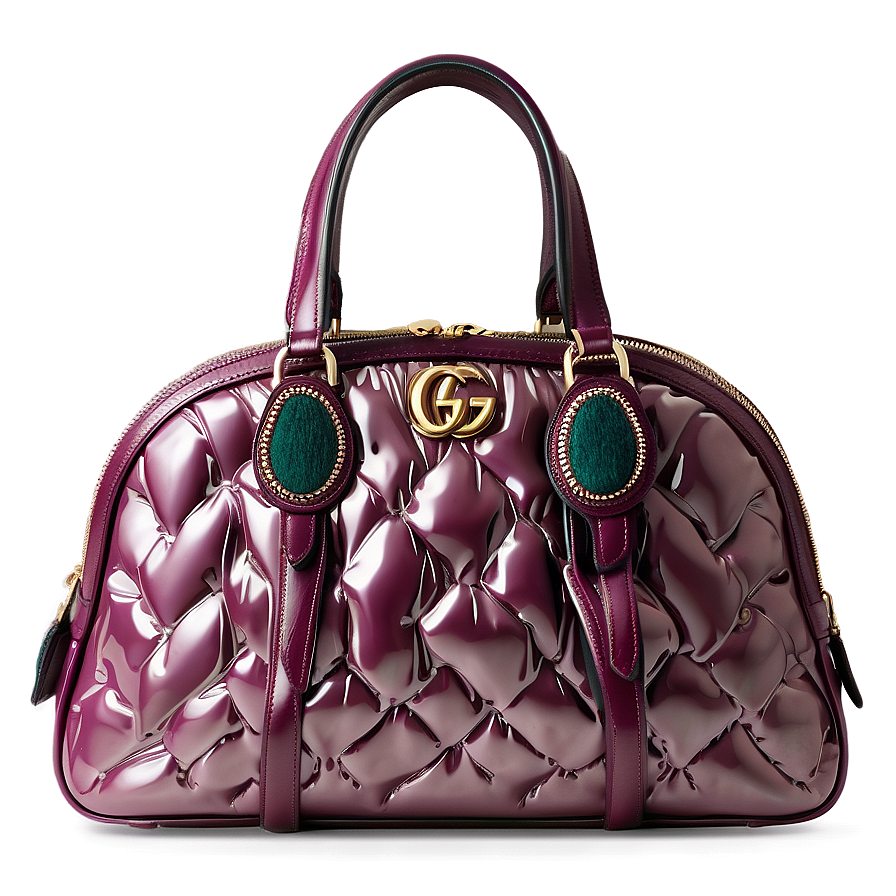 Gucci Laminated Leather Bag Png 16 PNG Image