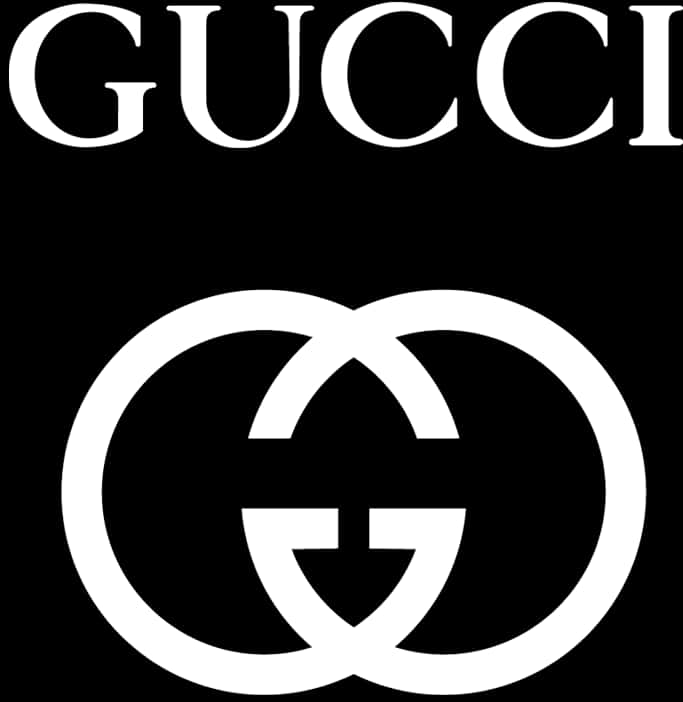 Gucci Logo Black Background PNG Image