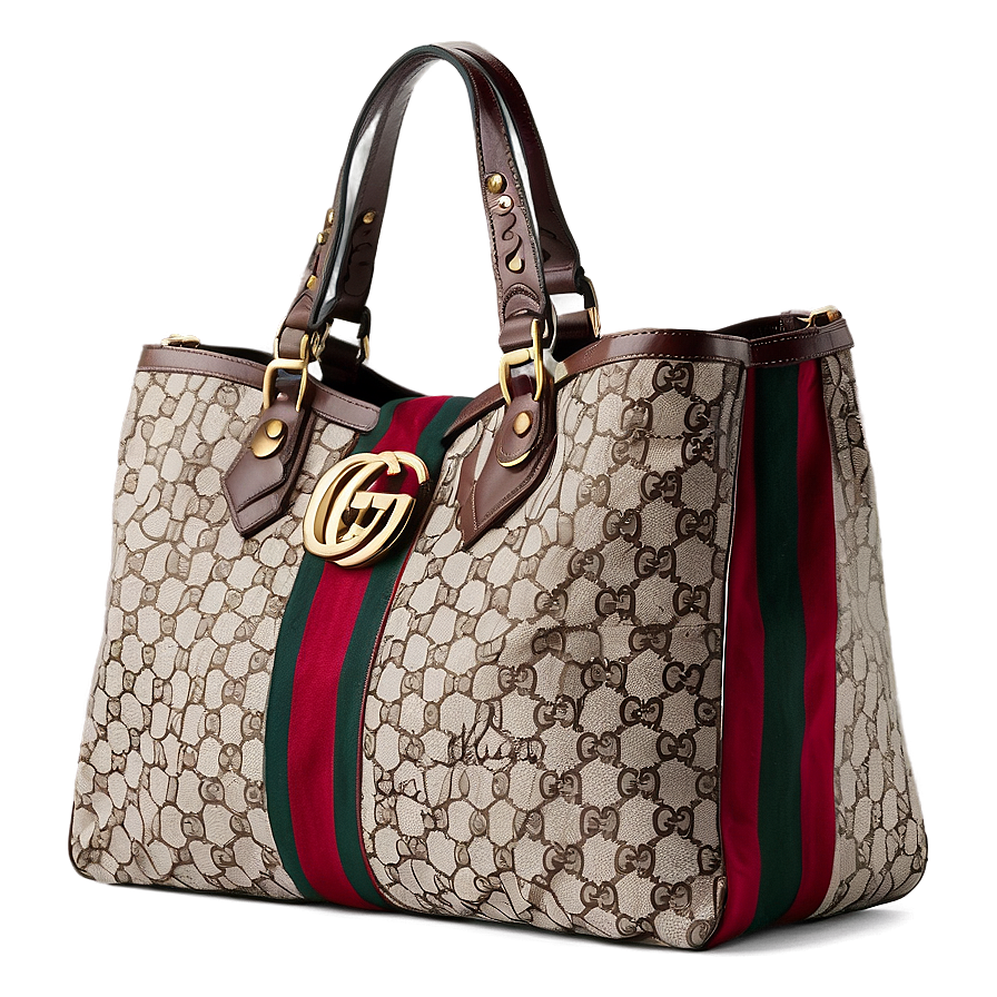 Gucci Rajah Tote Bag Png Sbt PNG Image