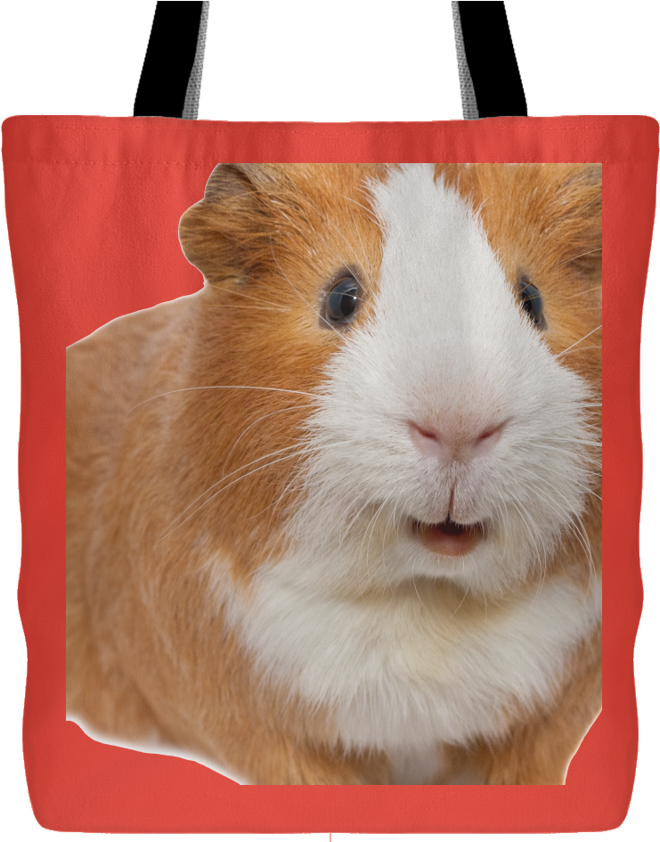 Guinea Pig Printed Tote Bag PNG Image