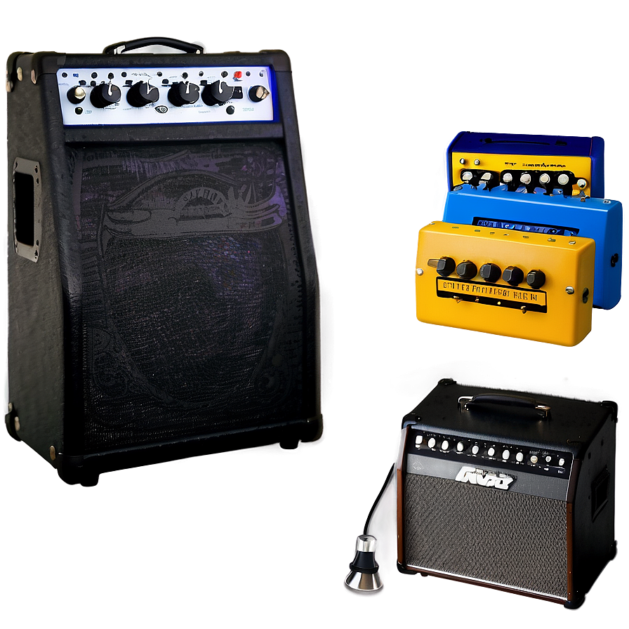 Guitar Amp And Pedals Png Wan PNG Image