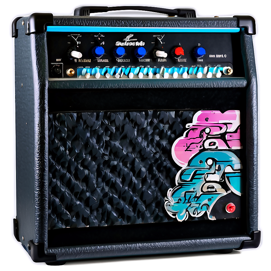 Guitar Amp With Vinyl Cover Png 06252024 PNG Image