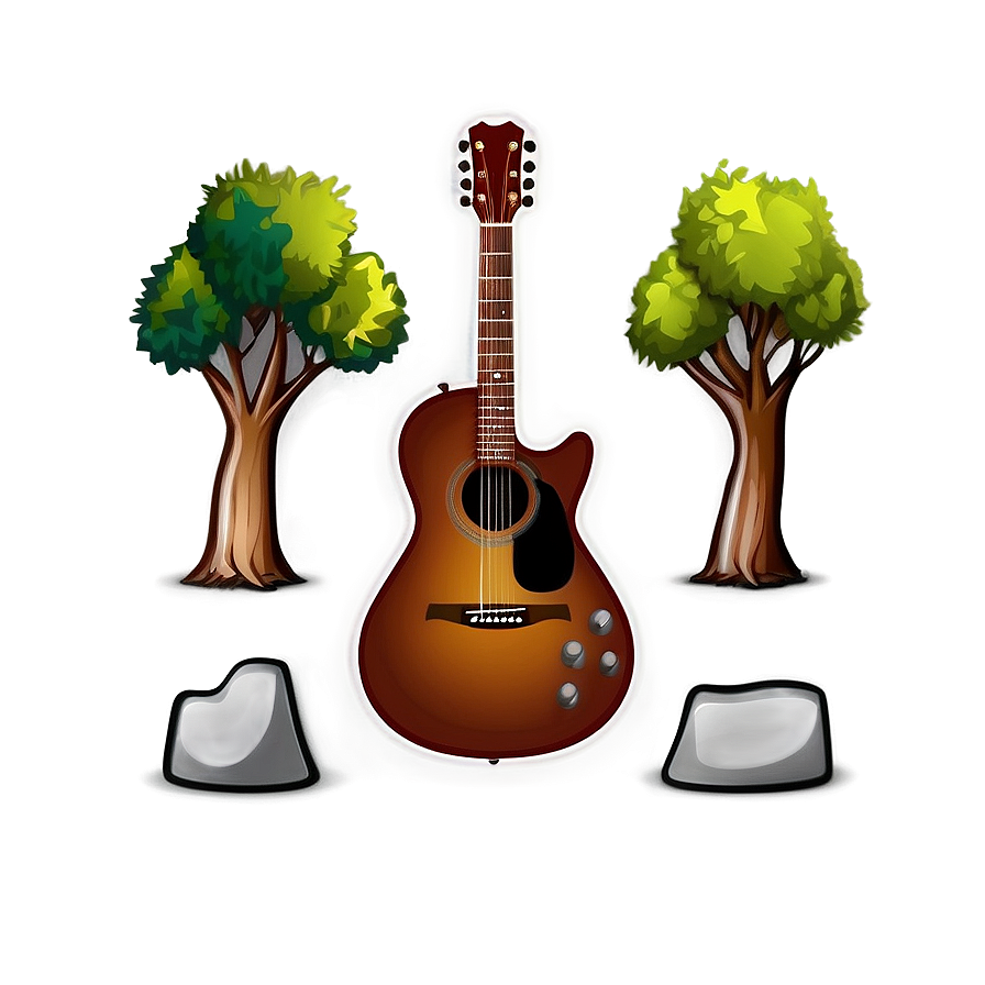 Guitar Cartoon Png Wnm PNG Image