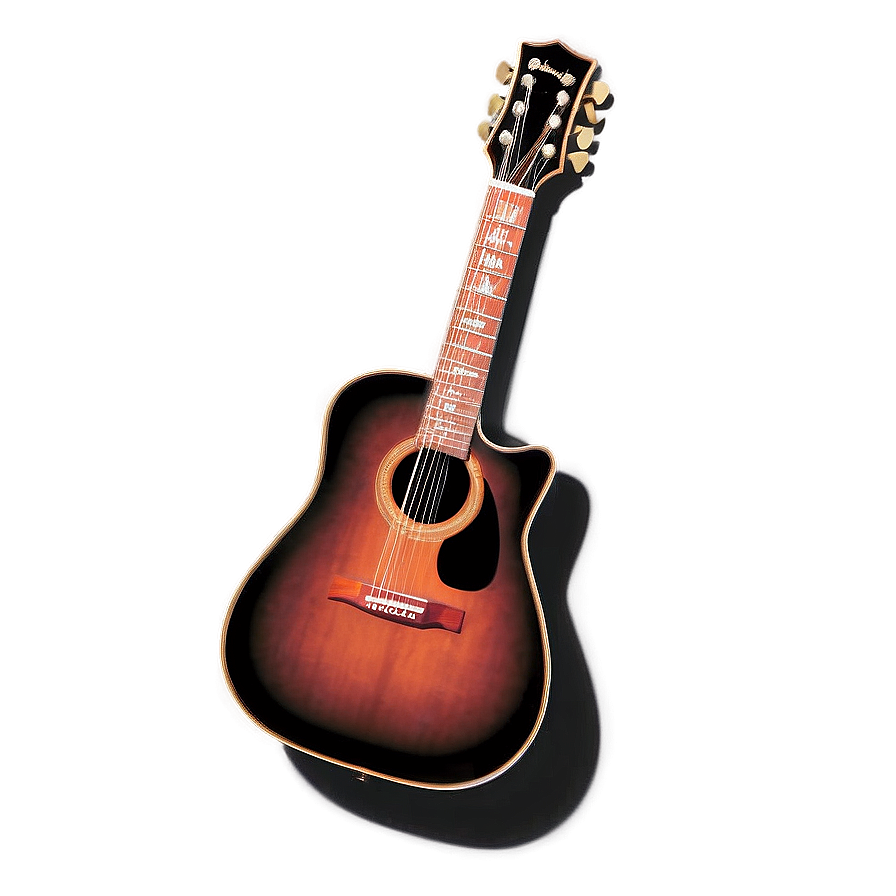 Guitar Silhouette D PNG Image