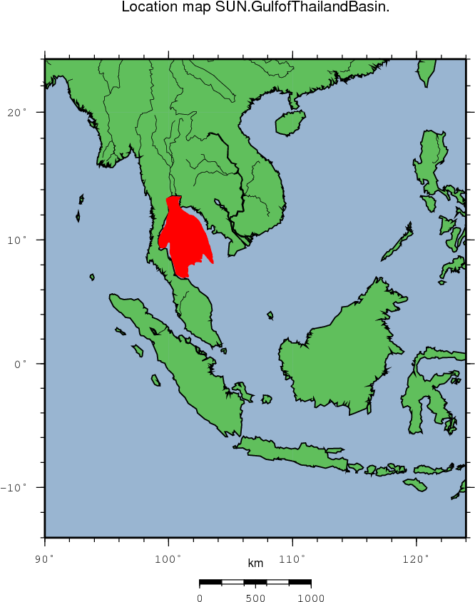 Gulfof Thailand Location Map PNG Image