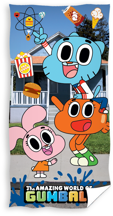 Gumball Characters Fun Time PNG Image