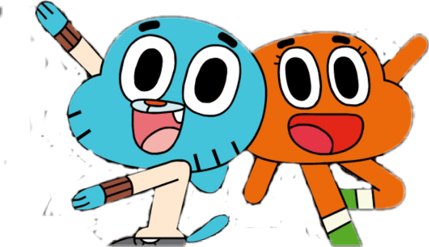 Gumballand Darwin Happy Moments PNG Image