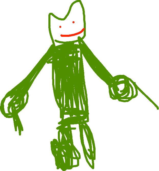 Gumby Sketch Artwork PNG Image