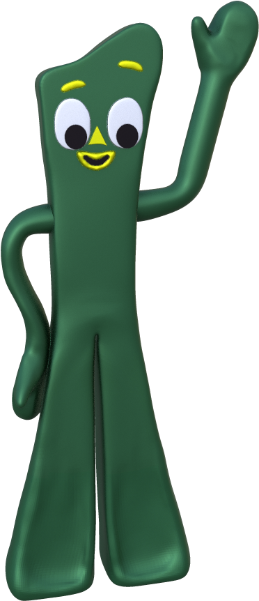 Gumby Waving Hello PNG Image