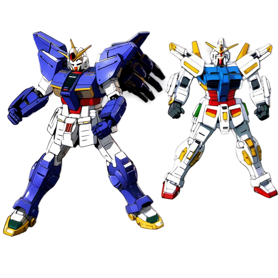 Gundam Battle Scene Png Fvq PNG Image