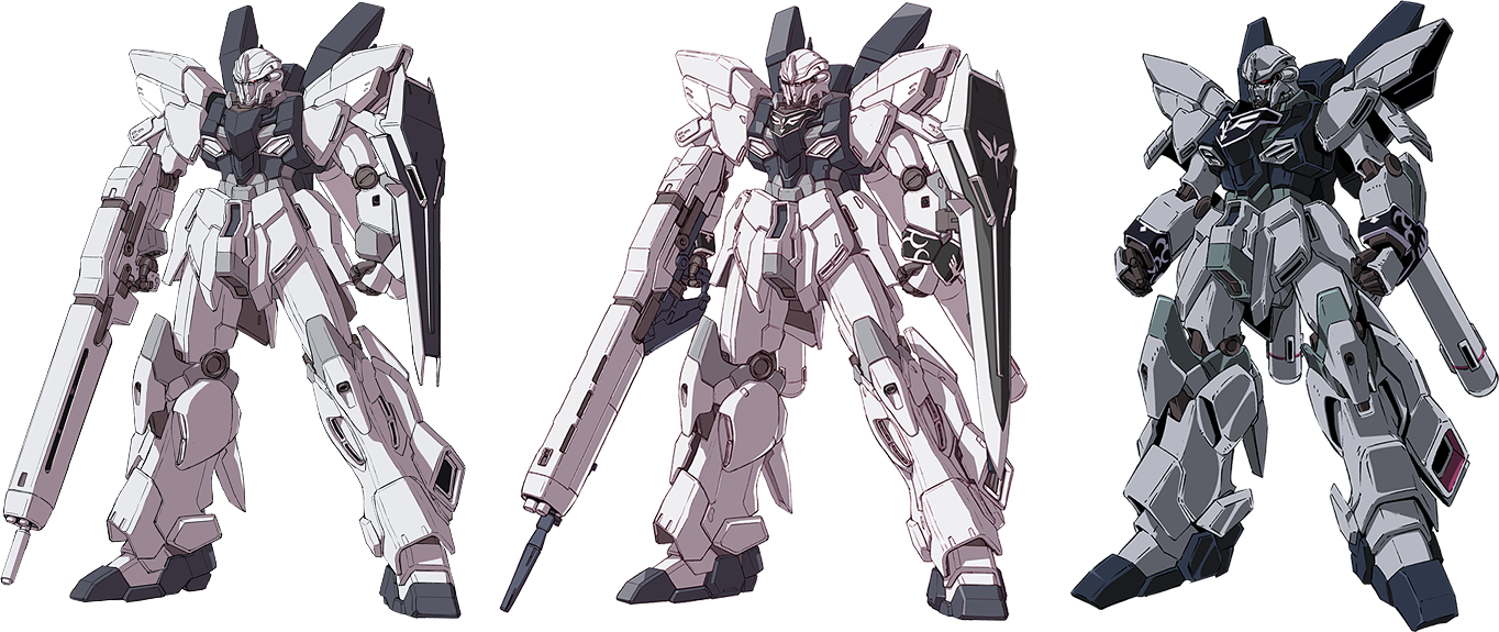 Gundam Mecha Design Variations PNG Image