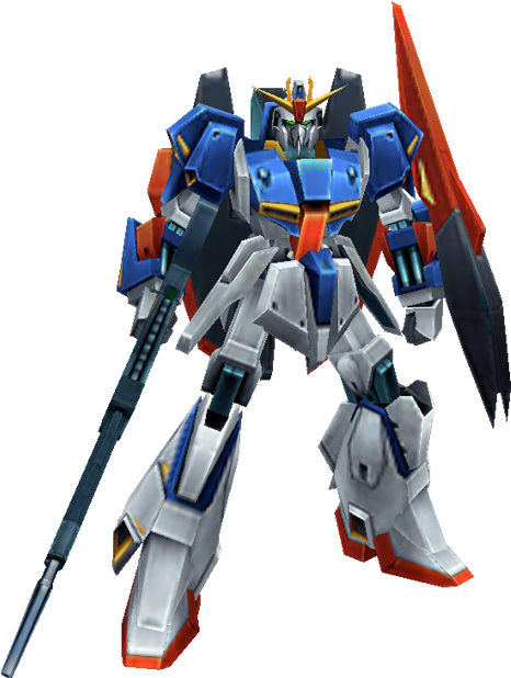 Gundam Mecha Model Standing PNG Image