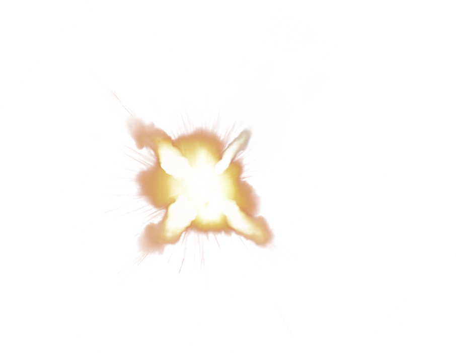 Gunshot Explosion Illustration PNG Image