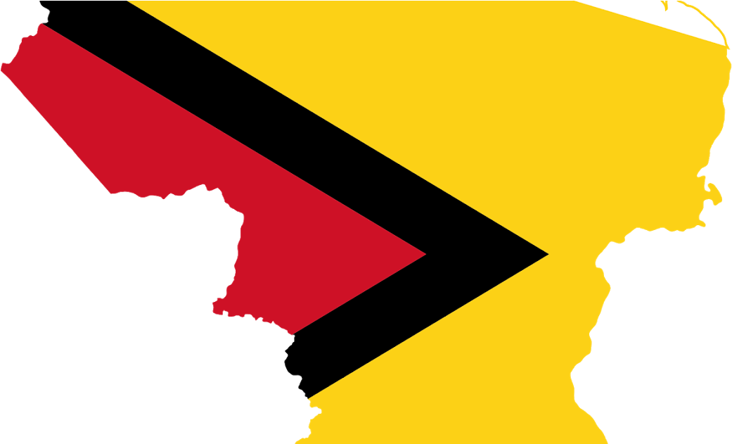 Guyana Flag Map PNG Image