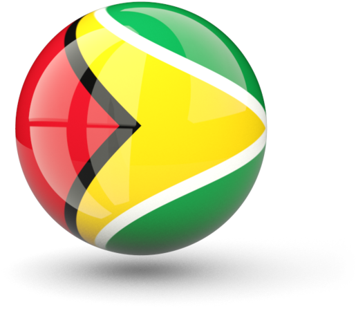 Guyana Flag Sphere Graphic PNG Image