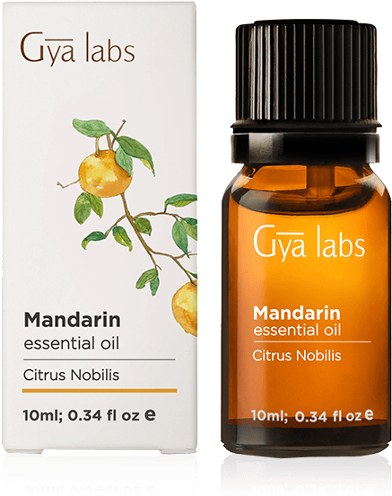 Gya Labs Mandarin Essential Oil Product PNG Image