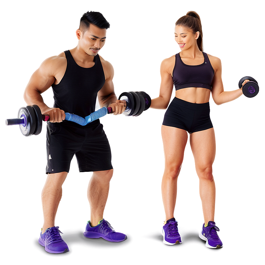 Gym Exercise Routine Png Icc10 PNG Image