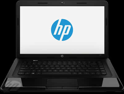 H P Laptop Displaying Logo PNG Image