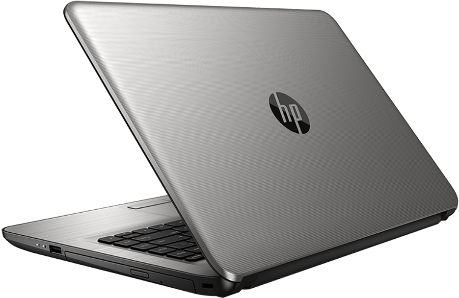 H P Laptop Rear View PNG Image