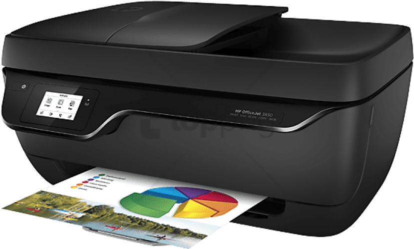 H P Office Jet3830 Allin One Printer PNG Image