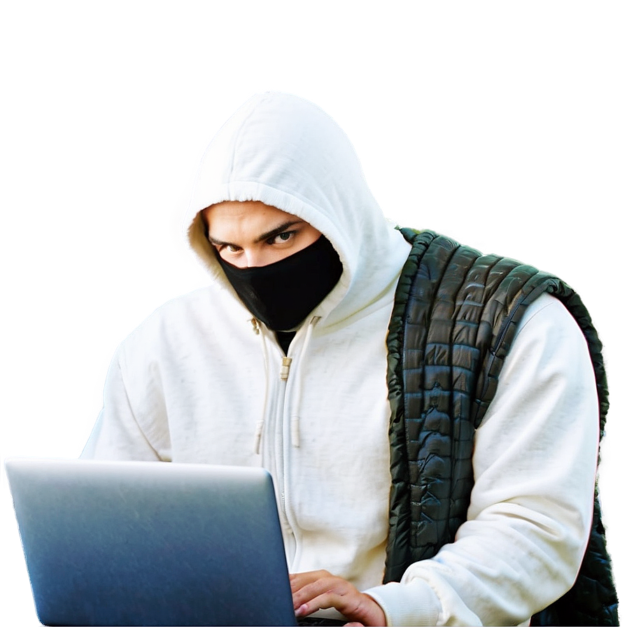 Hacker With Laptop Png Ele69 PNG Image