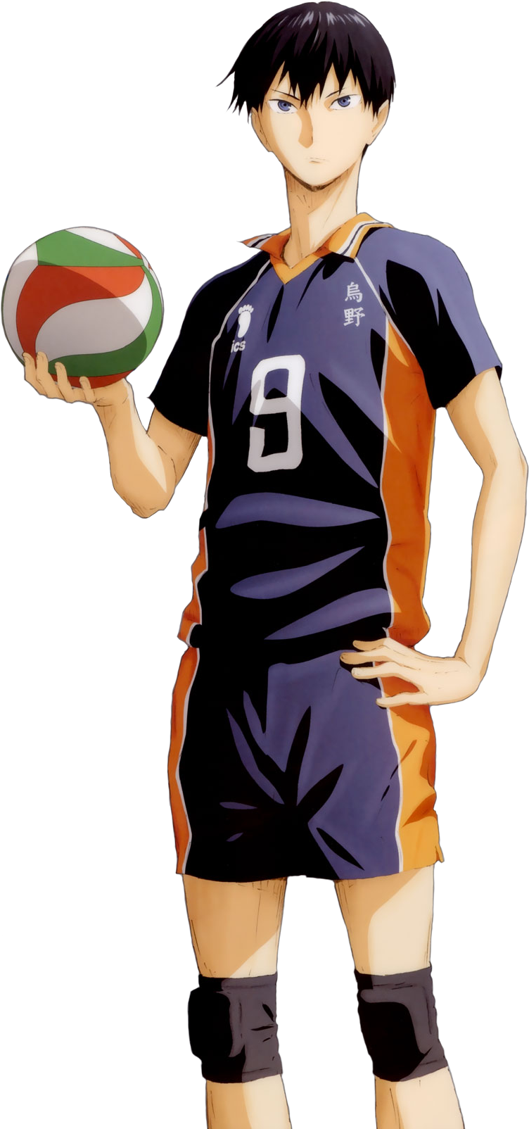 Haikyuu Kageyama Holding Volleyball PNG Image