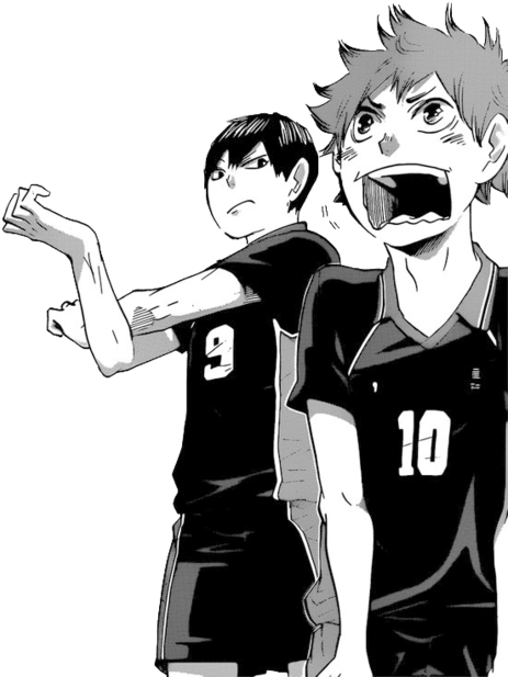 Haikyuu Kageyamaand Hinata Dynamic Duo PNG Image