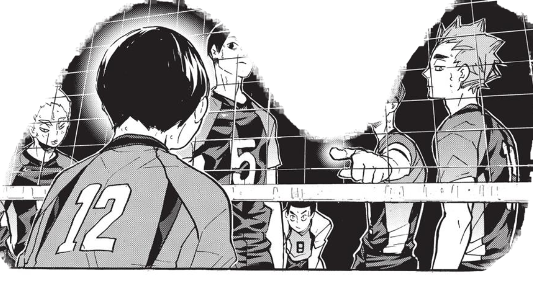 Haikyuu Volleyball Match Stare Down PNG Image