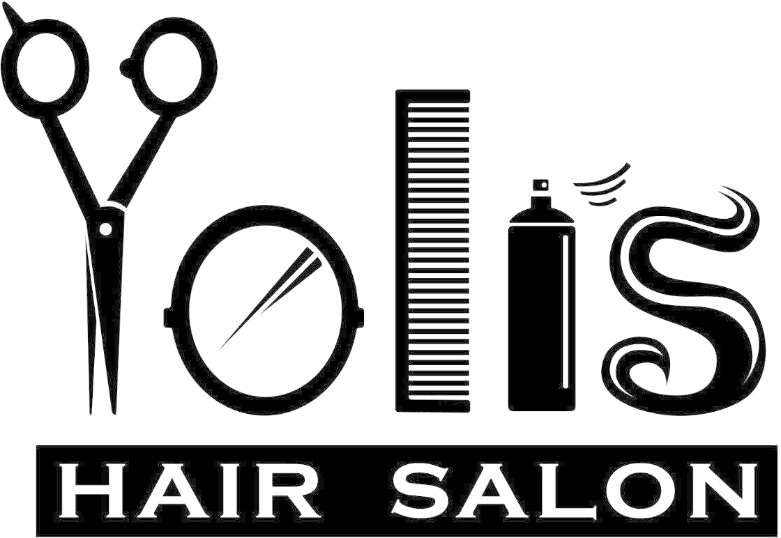 Hair Salon Tools Logo PNG Image