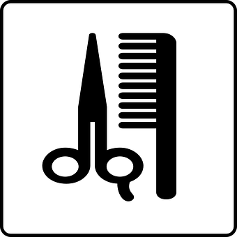 Hairdressing_ Scissors_and_ Comb_ Icon PNG Image