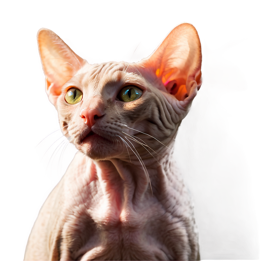 Hairless Cat In Sunlight Png Bnj PNG Image