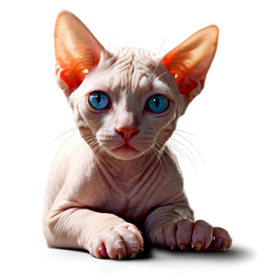 Hairless Cat In Sunlight Png Pds PNG Image