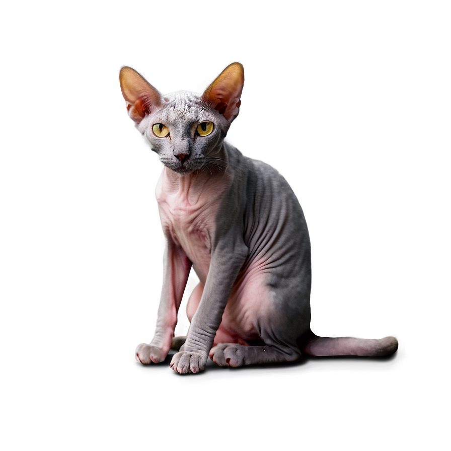 Hairless Cat Sitting Png 98 PNG Image