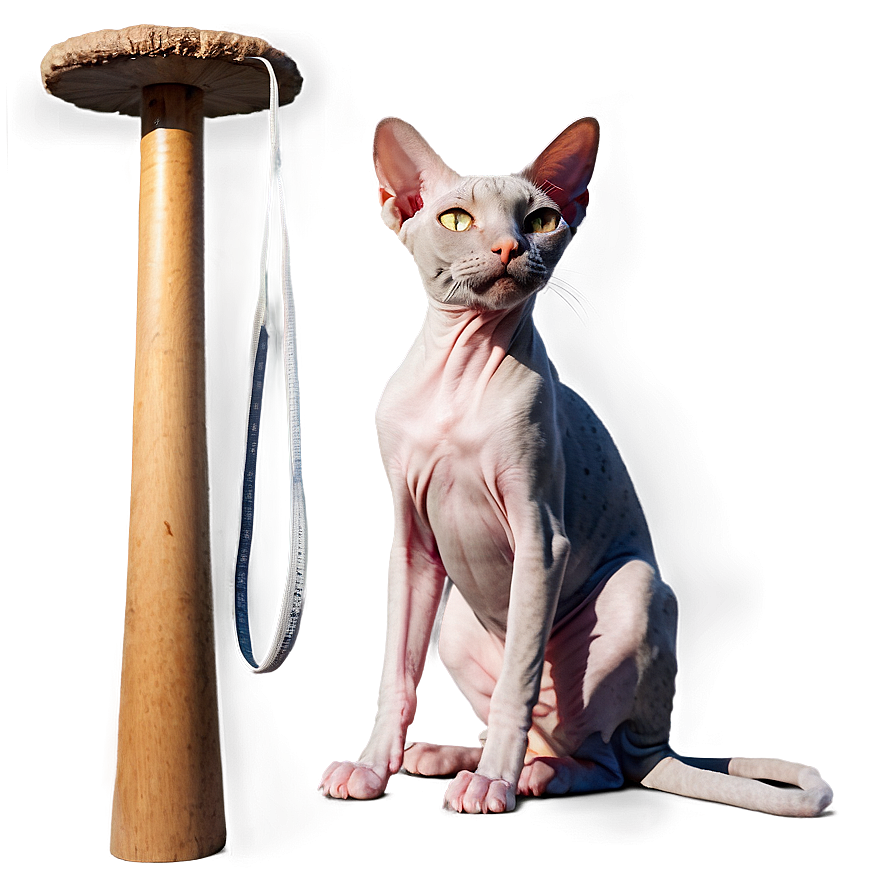 Hairless Cat Sitting Png Xvk27 PNG Image