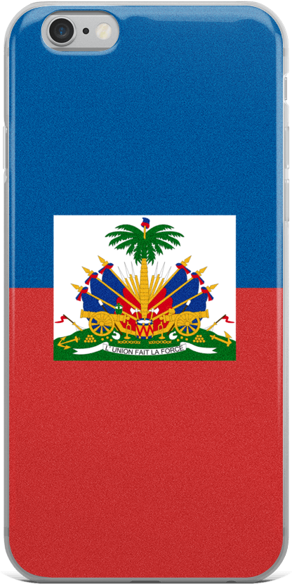 Haiti Flag Phone Case Design PNG Image