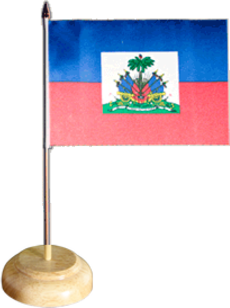 Haitian Flag Desk Display PNG Image