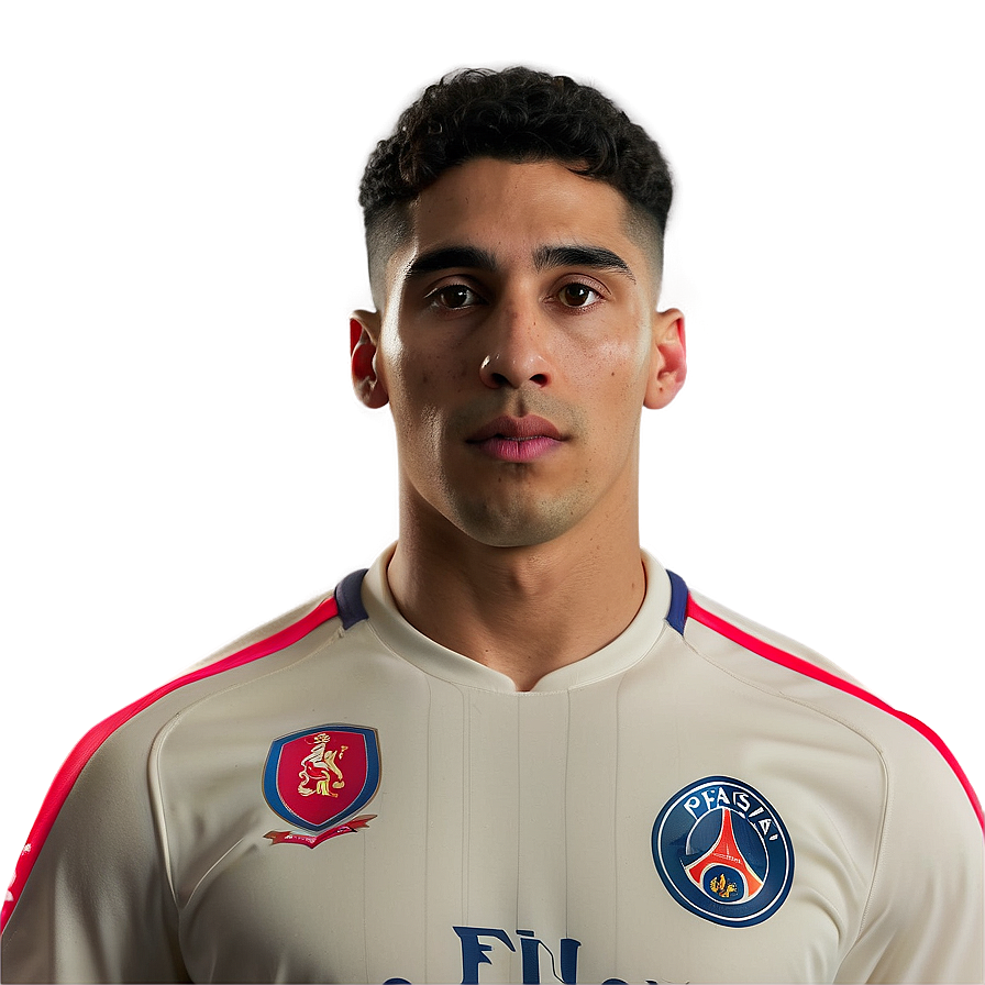 Hakimi Psg Jersey Png Byd13 PNG Image