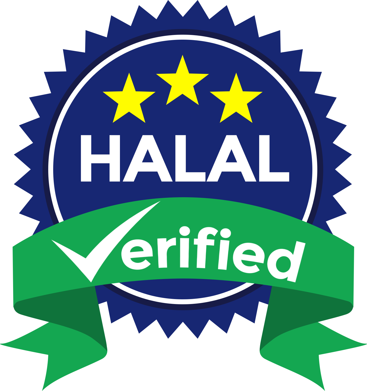 Halal Verified Certification Seal PNG Image