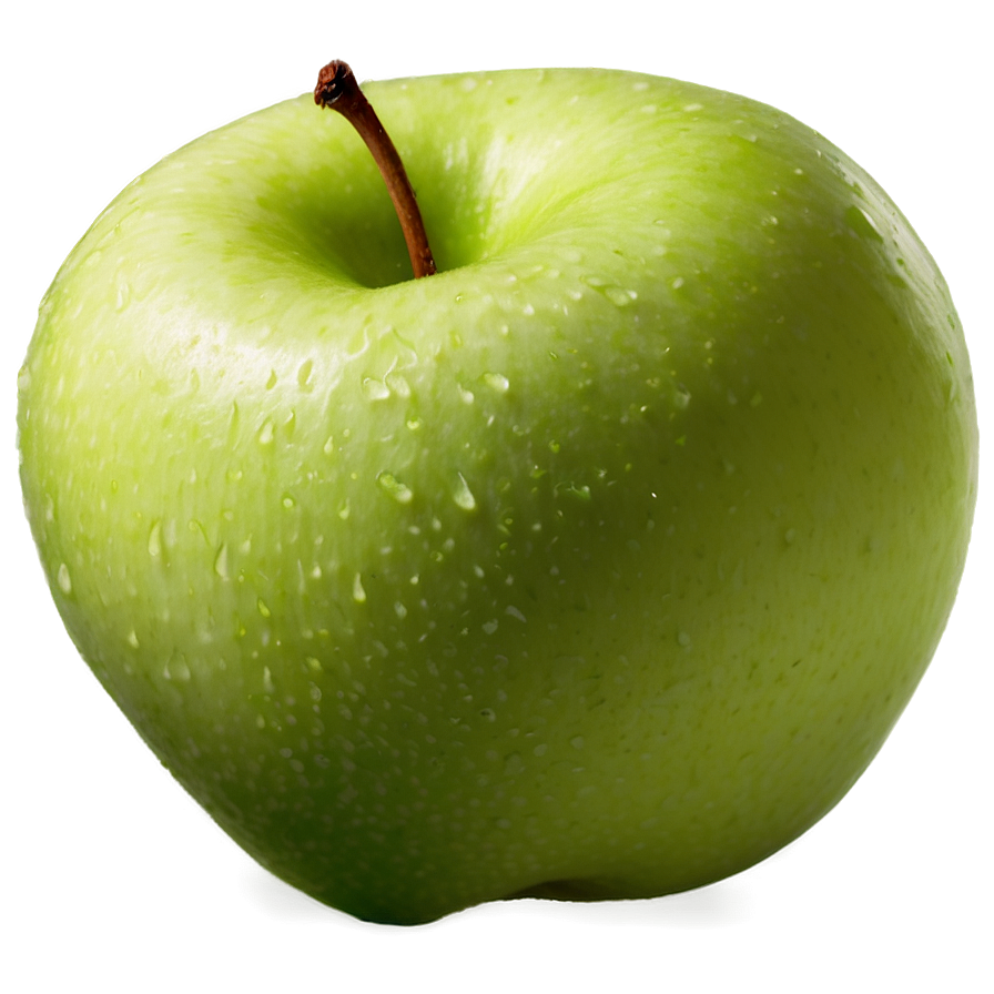 Half Green Apple Png Oxl PNG Image