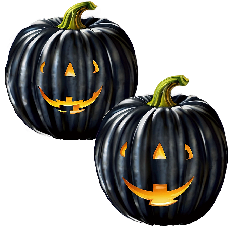 Halloween Black Pumpkin Art Png 77 PNG Image