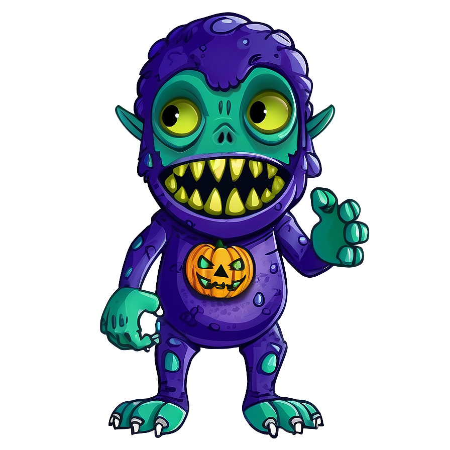 Halloween Cartoon Monster Mashup Png 17 PNG Image