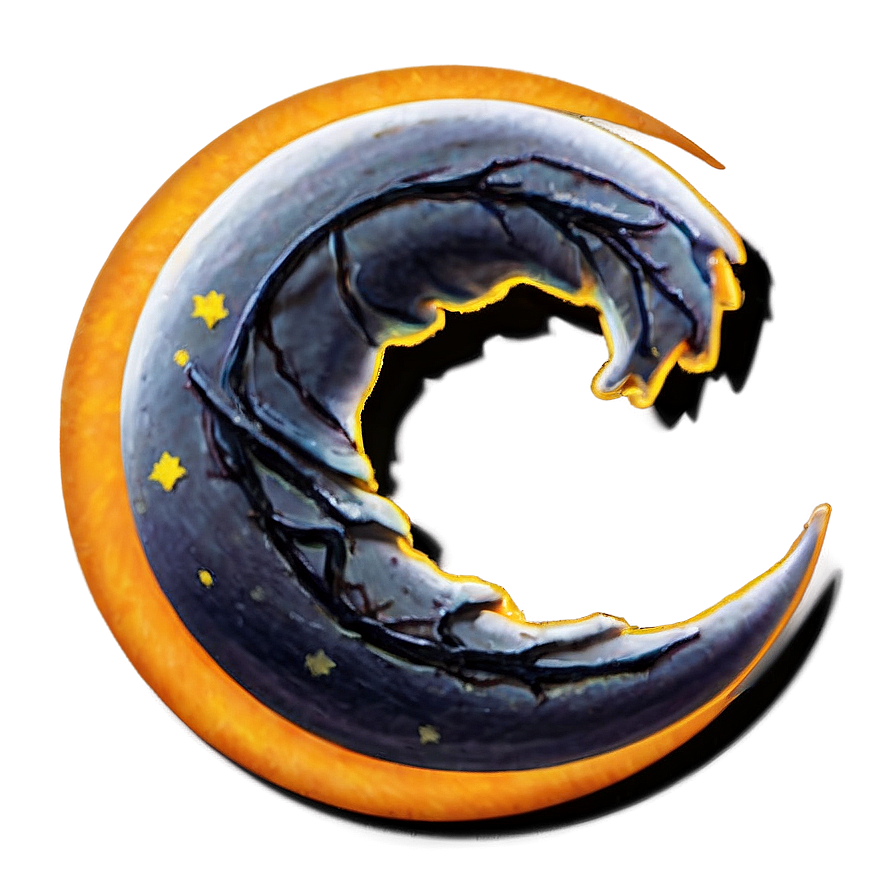 Halloween Crescent Moon Png Mab PNG Image