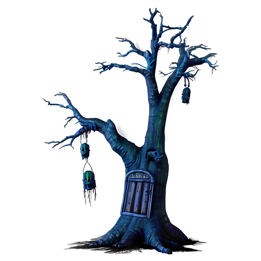 Halloween Haunted Tree Png Akl PNG Image