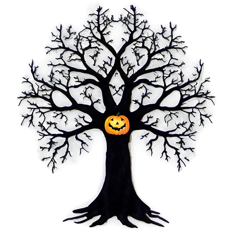 Halloween Haunted Tree Png Kjm PNG Image