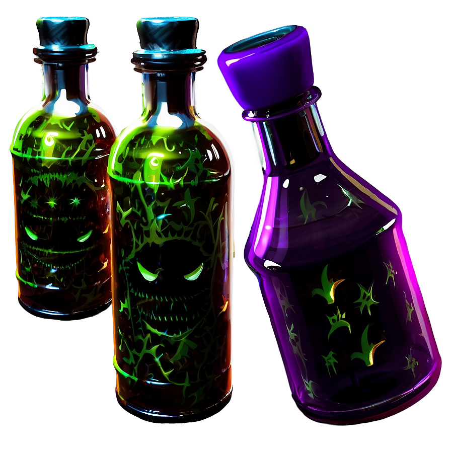 Halloween Party Wizard Potions Png Aum28 PNG Image