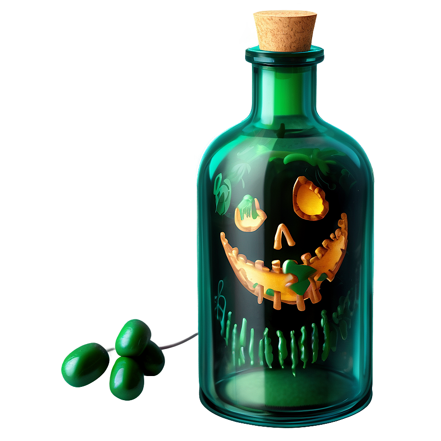 Halloween Poison Bottle Png 04292024 PNG Image