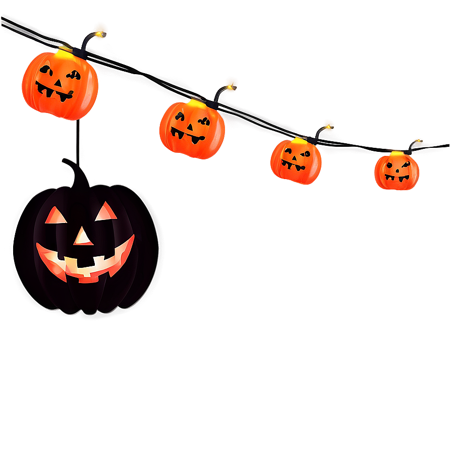 Halloween String Lights Png Qjr PNG Image